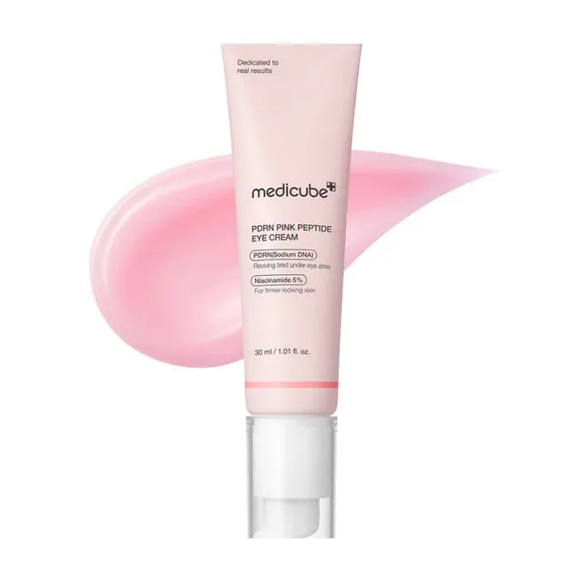 Medicube PDRN Pink Peptide Eye Cream – Contorno de Ojos con PDRN de Salmón, Retinol y Niacinamida (30ml)