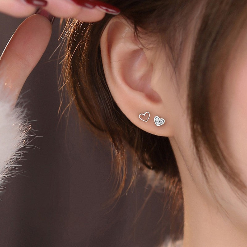 Aretes Glowing Hearts (plata 925) [prt-124]