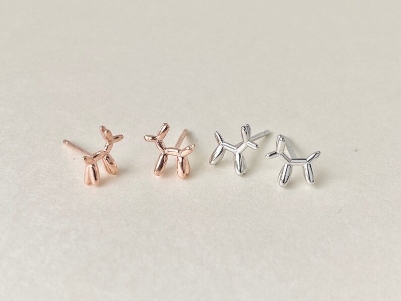 Aretes Perro Globito (plata 925) [prt-108]