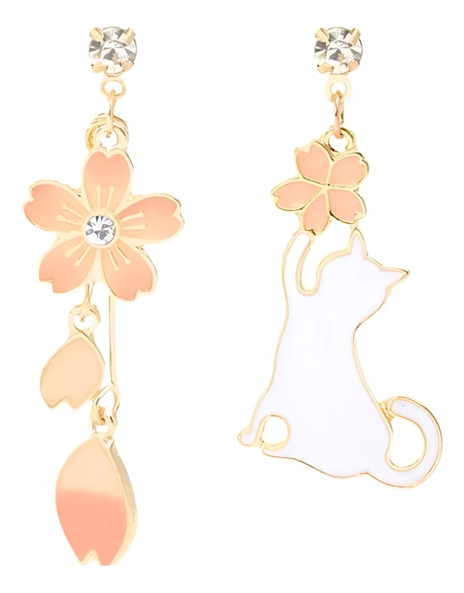 Gatito Y Cerezos (plata 925) [prt-2]