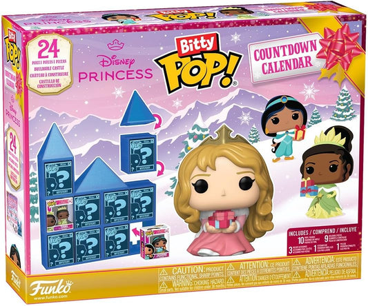 Funko Pop! Princesas Disney – Calendario de festividades (cuenta regresiva), 24 mini figuras de vinilo Bitty Pop!